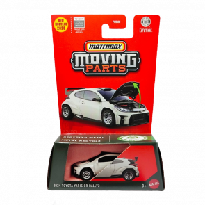 Тематична Машинка Matchbox 2024 Toyota Yaris GR Rally2 Moving Parts 1:64 JHV36 White - Retromagaz