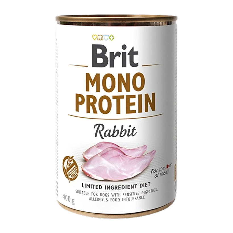 Влажный Корм для Собак Brit Care Mono Protein Кролик 400g - Retromagaz