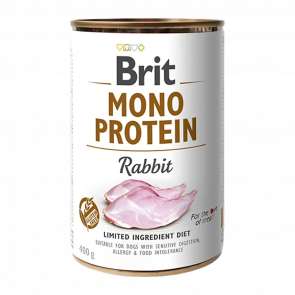 Вологий Корм для Собак Brit Care Mono Protein Кролик 400g - Retromagaz