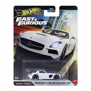 Машинка Premium Hot Wheels Mercedes-Benz SLS AMG Coupé Black Series Fast & Furious 1:64 JHW65 Orange - Retromagaz