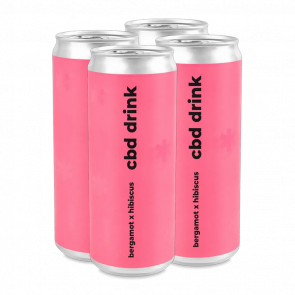 Набір Напій 4шт Underwood CBD Hibiscus Bergamot Гібіскус Бергамот 330ml - Retromagaz