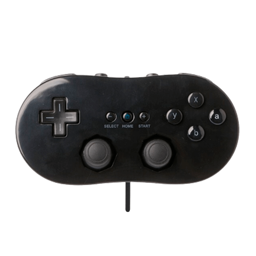 Геймпад Дротовий RMC Wii Classic Controller Black 1m Новий - Retromagaz