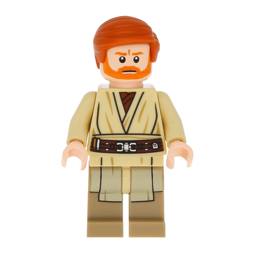 Фігурка Lego Star Wars Джедай sw0535 1 Новий Obi-Wan Kenobi Dark Tan Printed Legs - Retromagaz