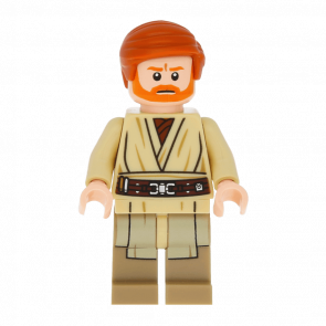 Фигурка Lego Джедай Obi-Wan Kenobi Dark Tan Printed Legs Star Wars sw0535 1 Новый - Retromagaz