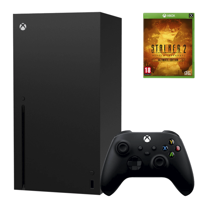 Набір Консоль Microsoft Xbox Series X 1TB Black Б/У  + Гра S.T.A.L.K.E.R. 2: Серце Чорнобиля (Heart of Chornobyl) Ultimate Edition Українська Озвучка Новий - Retromagaz