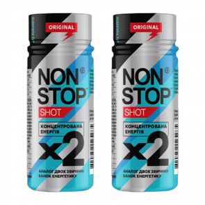 Набір Напій Енергетичний 2шт Non Stop Shot Original 60ml - Retromagaz