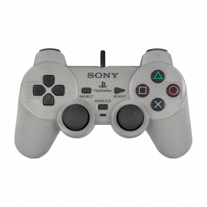 Геймпад Дротовий Sony PlayStation 1 SCPH-1200 DualShock Grey 2m Б/У - Retromagaz