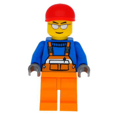 Фигурка Lego 973px437 Overalls with Safety Stripe Orange City Construction cty0294 Б/У - Retromagaz
