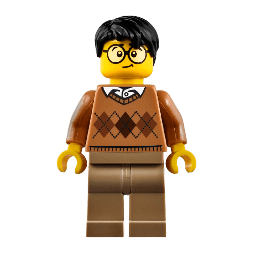 Фигурка Lego People 973pb2342 Medium Nougat Argyle Sweater City cty0902 Б/У - Retromagaz
