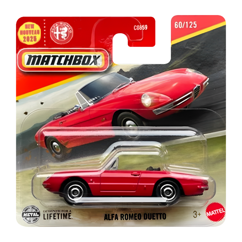 Машинка Большой Город Matchbox Alfa Romeo Duetto 1:64 JBR60 Red - Retromagaz
