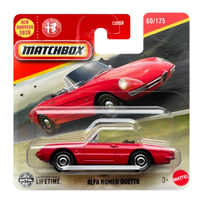 Машинка Велике Місто Matchbox Alfa Romeo Duetto 1:64 JBR60 Red - Retromagaz