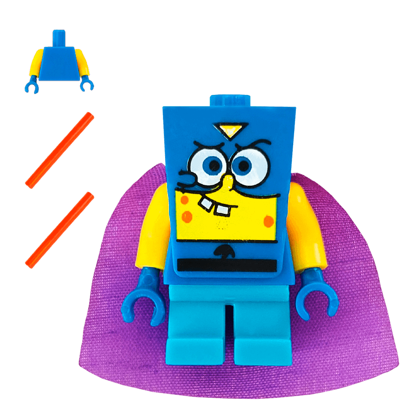 Фигурка RMC SpongeBob SquarePants SpongeBob Superhero Cartoons sbspr016 Новый - Retromagaz