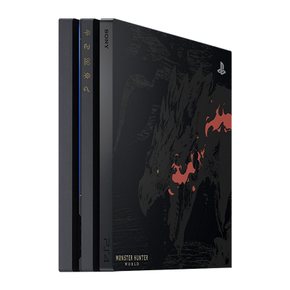 Консоль Sony PlayStation 4 Pro CUH-70-71xx Monster Hunter World Limited Edition 1TB Black Без Геймпада Б/У - Retromagaz
