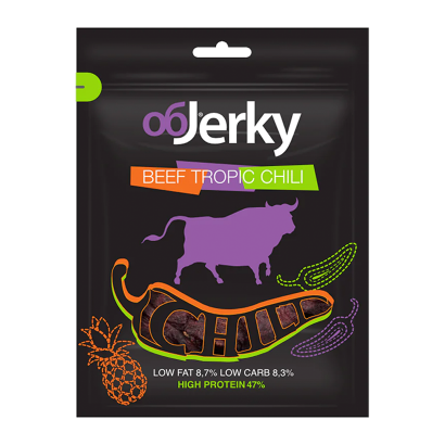 Снеки Мясные Objerky Говядина Вяленая Чили 50g - Retromagaz