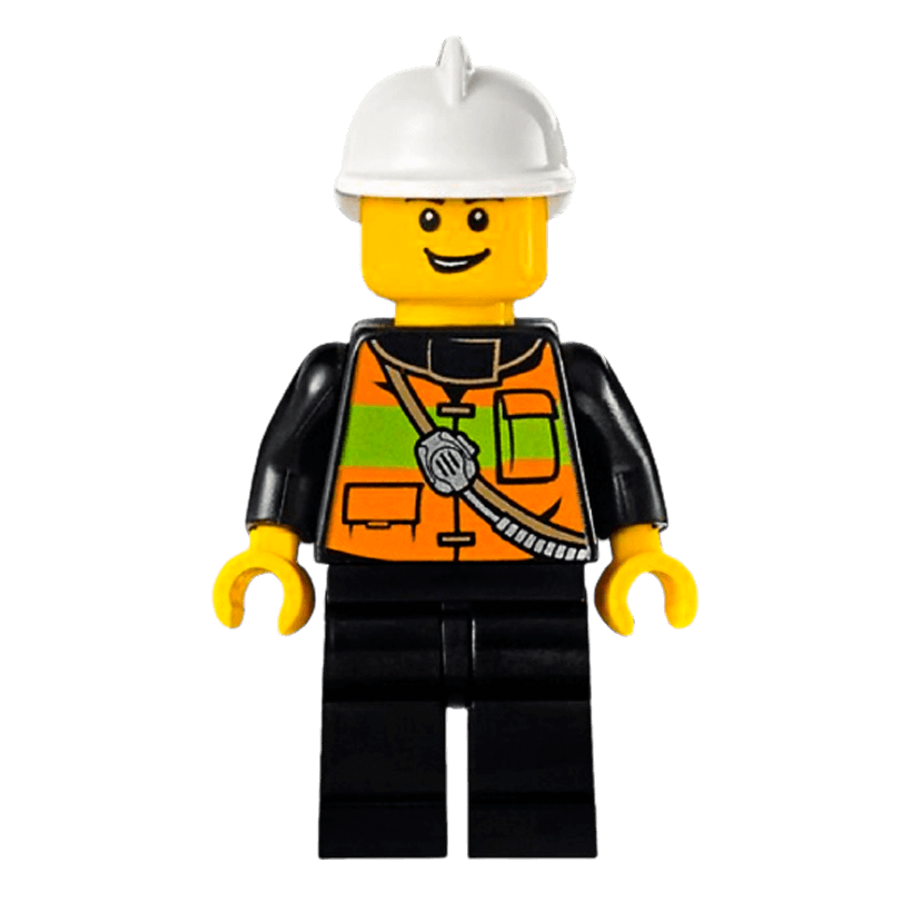 Фигурка Lego City Fire 973pb1303 Reflective Stripe Vest with Pockets cty0741 Б/У Нормальный - Retromagaz
