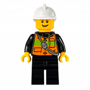 Фигурка Lego City Fire 973pb1303 Reflective Stripe Vest with Pockets cty0741 Б/У Нормальный