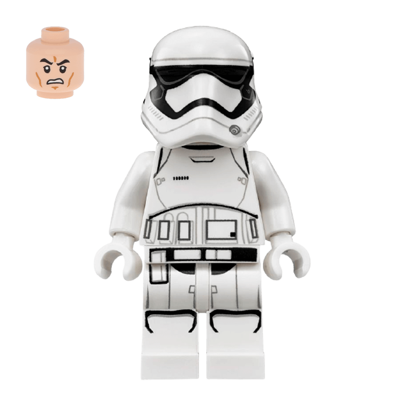 Фигурка Lego Первый Орден First Order Stormtrooper Pointed Mouth Pattern Star Wars sw0905 Б/У - Retromagaz