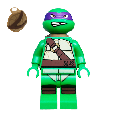 Фігурка Lego Teenage Mutant Ninja Turtles Donatello Gritted Teeth Cartoons tnt017 Б/У - Retromagaz