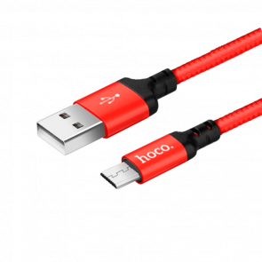 Кабель Hoco USB 2.0 - micro-USB Red Black 1m Новий