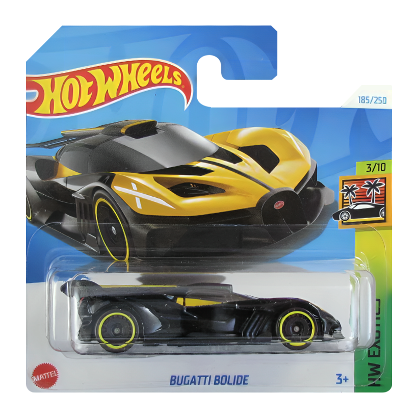 Машинка Базова Hot Wheels Bugatti Bolide Exotics 1:64 HTC22 Black - Retromagaz