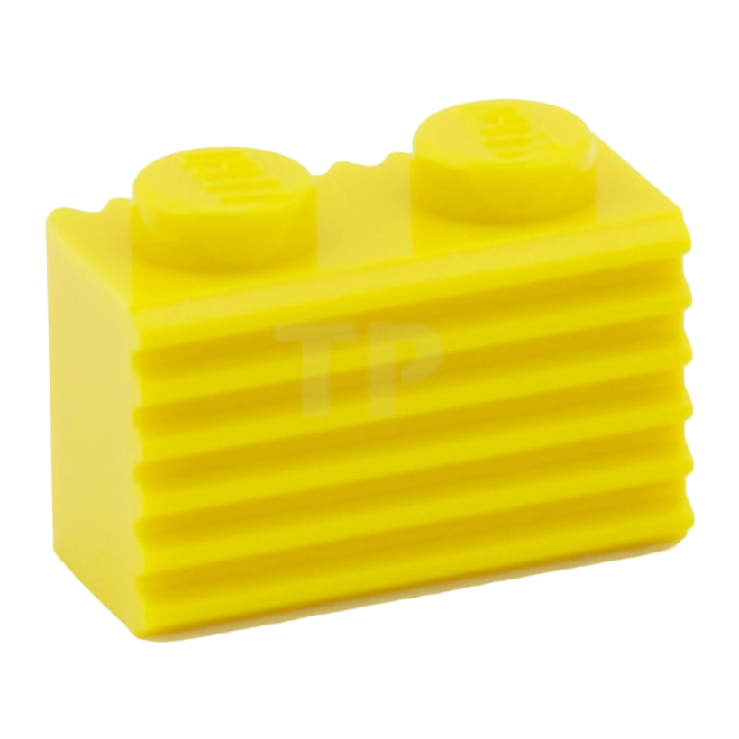 Кубик 20шт Lego Модифікована Grille Fluted Profile 1 x 2 2877 287724 Yellow Б/У - Retromagaz