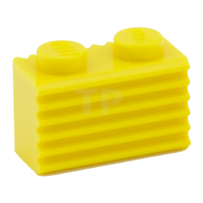 Кубик Lego Grille Fluted Profile Модифікована 1 x 2 2877 287724 Yellow 20шт Б/У - Retromagaz