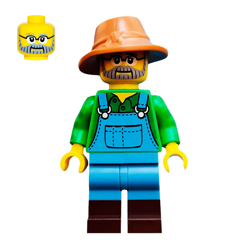 Фигурка Lego Series 15 Farmer Collectible Minifigures col228 Б/У - Retromagaz