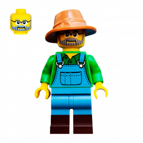 Фигурка Lego Farmer Collectible Minifigures Series 15 col228 Б/У - Retromagaz