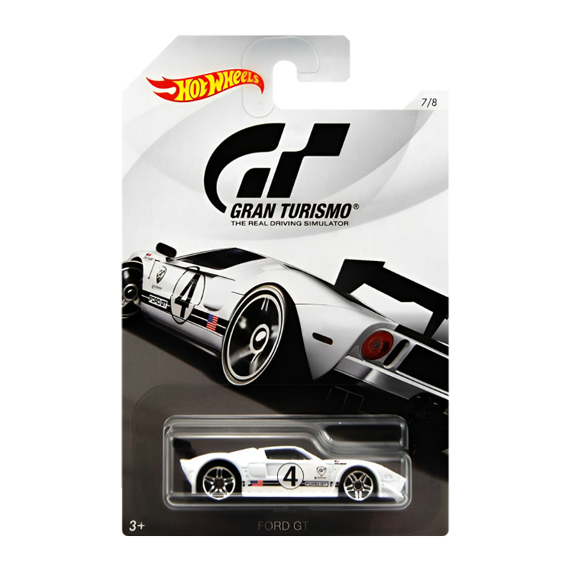 Тематична Машинка Hot Wheels Ford GT Gran Turismo 1:64 FKF33 White - Retromagaz