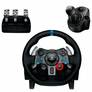 Набор Руль Проводной Logitech PlayStation 4 G29 Black Новый  + Рычаг Переключения Передач 5 Xbox Driving Force Shifter
