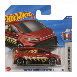 Машинка Базова Hot Wheels Ford Performance Supervan 4 Treasure Hunts First Response 1:64 JBC20 Red