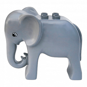 Фигурка Lego Duplo Animals Elephant Adult with Eyes Squared Pattern 31159c01pb02 31160c01pb02 Б/У Нормальный