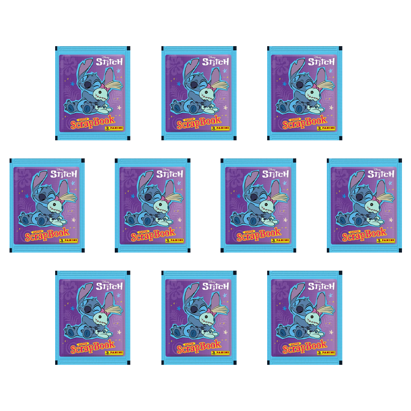 Набор Наклейки 10шт Стич 5шт Наклеек в Пакетике Panini - Retromagaz