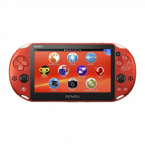 Консоль Sony PlayStation Vita Slim Модифікована 64GB Metallic Red + 5 Вбудованих Ігор Б/У
