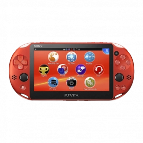 Консоль Sony PlayStation Vita Slim Модифікована 64GB Metallic Red + 5 Вбудованих Ігор Б/У Хороший