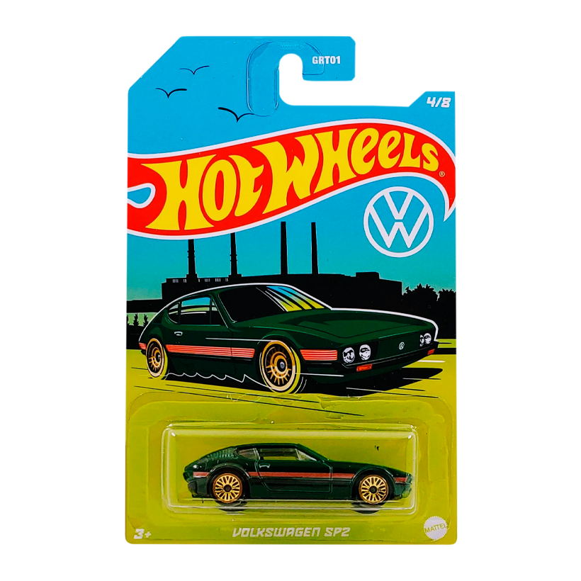 Тематическая Машинка Hot Wheels Volkswagen SP2 Volkswagen 1:64 HDH43 Green - Retromagaz