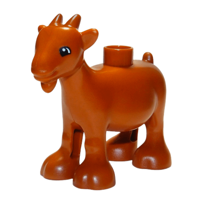 Фигурка Lego Animals Goat Duplo 11369c01pb03 Dark Orange Б/У - Retromagaz