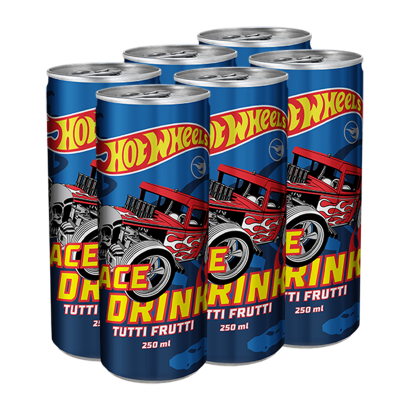Набір Напій 6шт Hot Wheels Race Drink 250ml - Retromagaz