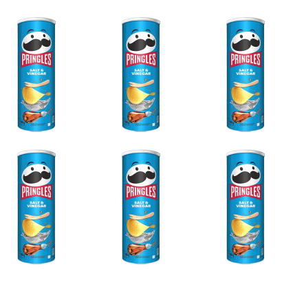 Набір Чипси 1шт 6шт Pringles Salt & Vinegar 165g 5053990127733 - Retromagaz