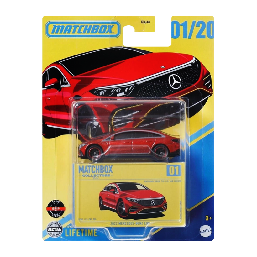Машинка Premium Matchbox 2022 Mercedes-Benz EQS Collectors 1:64 HVW23 Red - Retromagaz
