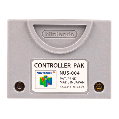 Карта Пам'яті Nintendo N64 NUS-004 Controller Pak 32KB Grey Б/У - Retromagaz
