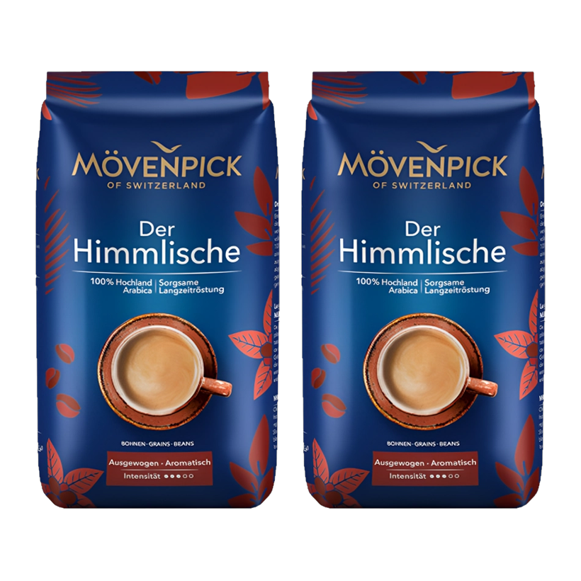 Набор Кофе в Зернах 2шт Movenpick Der Himmlische 500g - Retromagaz