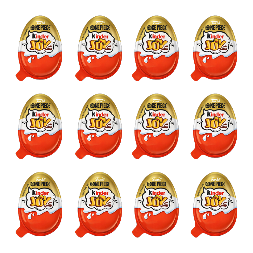 Набор Шоколадное Яйцо 12шт Kinder Joy One Piece 20g - Retromagaz