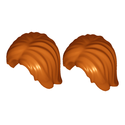 Волосся 2шт Lego Другое Mid-Length Tousled with Center Part Другое 88283 6006514 Dark Orange Б/У - Retromagaz