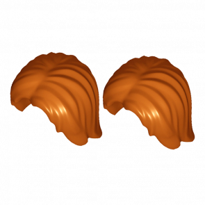 Волосся 2шт Lego Другое Mid-Length Tousled with Center Part Другое 88283 6006514 Dark Orange Б/У - Retromagaz