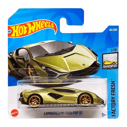 Машинка Базова Hot Wheels Lamborghini Sian FKP 37 Factory Fresh 1:64 HCT08 Green - Retromagaz