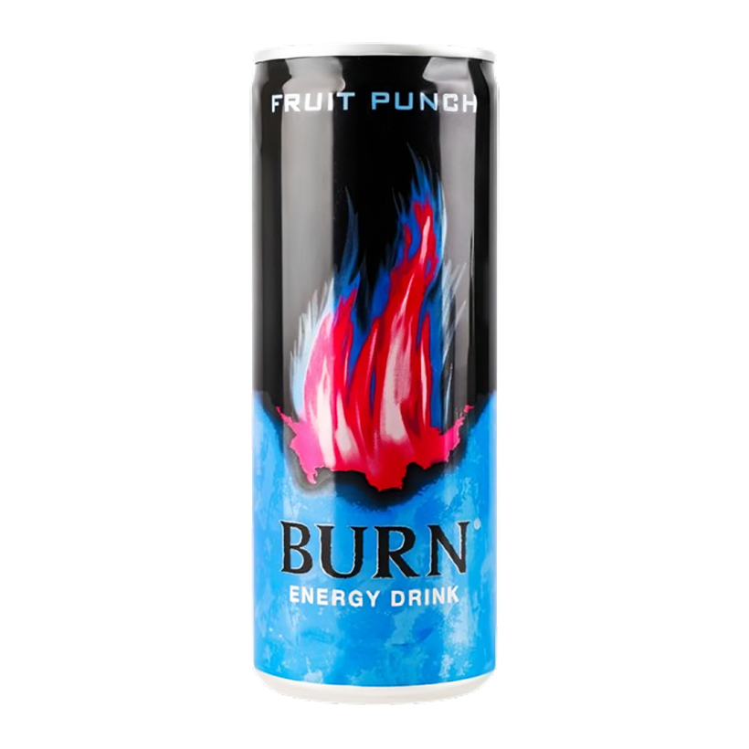 Напиток Энергетический Burn Fruit Punch 250ml - Retromagaz