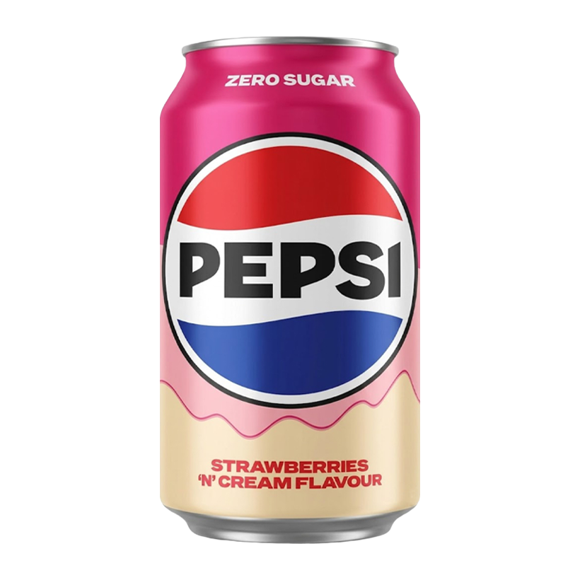 Напиток Pepsi Zero Strawberry & Cream 330ml - Retromagaz