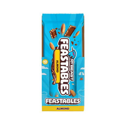 Батончик 10шт MrBeast Feastables Almond King Size 60g - Retromagaz