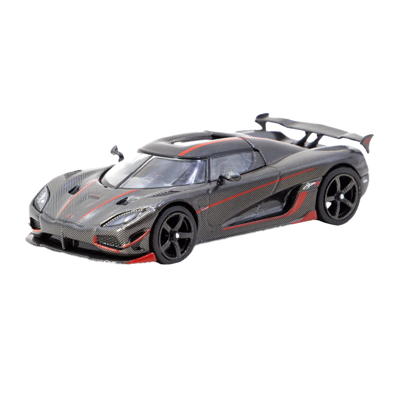 Машинка Premium Tarmac Works Koenigsegg Agera RS Black Carbon Fiber 1:64 T64G-TL005-BCF Black - Retromagaz